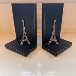 Black and Silver Eiffel Tower Bookends